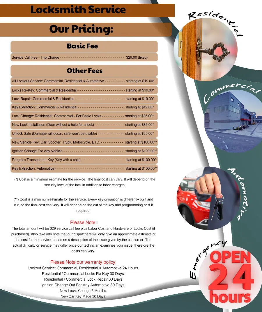 Interstate Locksmith Shop Newton Lower Falls, MA 617-360-8156 - pricing